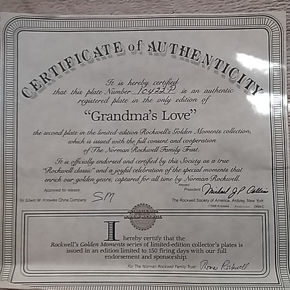 Norman Rockwell collector's plate by Knowles with certificate and box - Picture 4 of 7